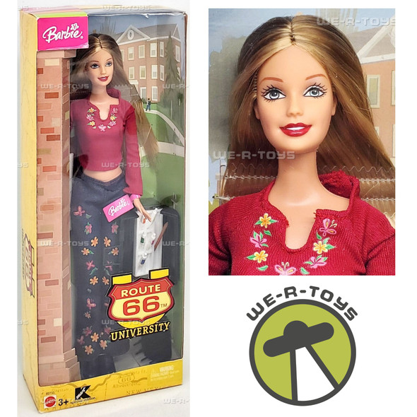 Barbie Route 66 University Art Student Doll Mattel 2003 #B2733