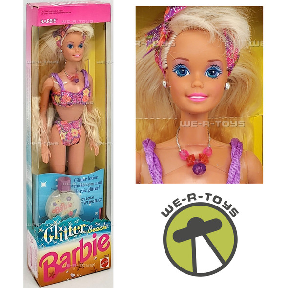Glitter Beach Barbie Doll Blonde 1992 Mattel 3602