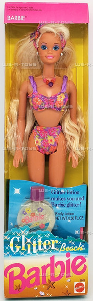 Glitter Beach Barbie Doll Blonde 1992 Mattel 3602