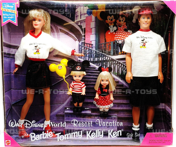  Barbie Disneyland Resort Vacation Gift Set Barbie Tommy Kelly Ken Dolls Mattel 