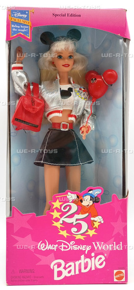 25th Anniversary Walt Disney World Special Edition Barbie Doll 1996 Mattel NEW