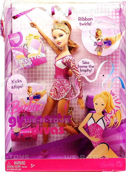 Barbie Gymnastic Divas Twirl Team Summer Doll 2007 Mattel #L2932 NRFB