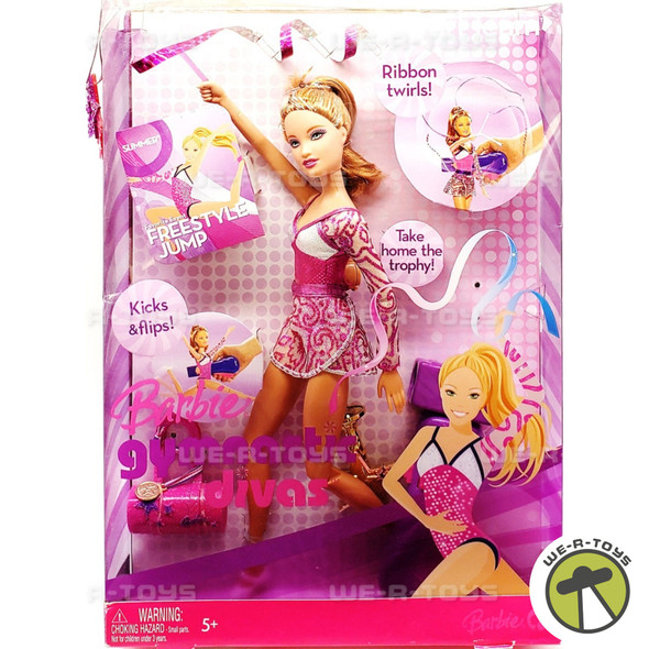 Barbie Gymnastic Divas Twirl Team Summer Doll 2007 Mattel #L2932 NRFB