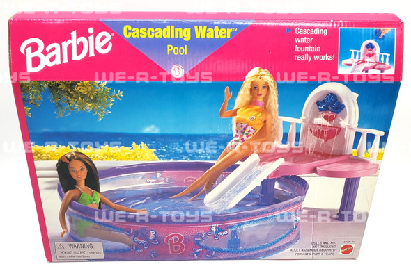 Barbie Cascading Water Pool Playset Mattel 1998 #67706-91 NRFB