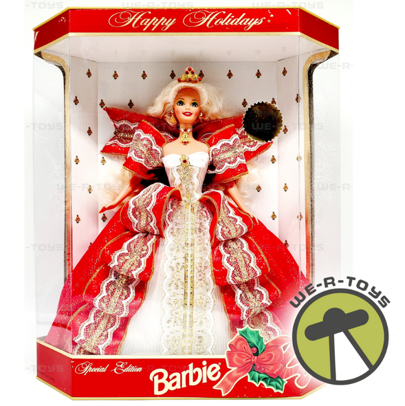 1997 Happy Holidays Barbie Doll Blonde Special Edition Mattel 17832