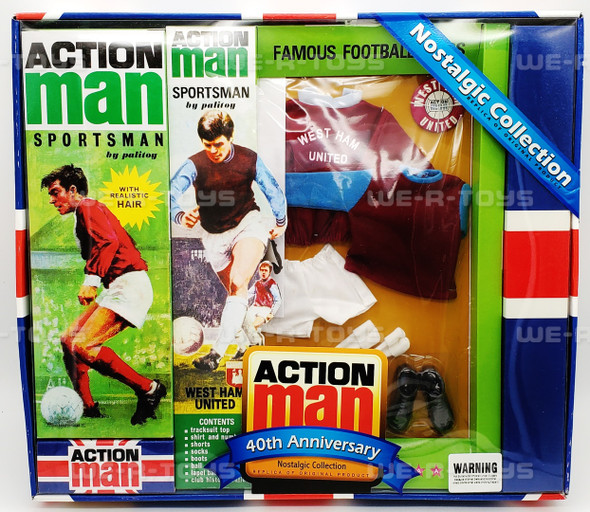 Action Man Sportsman West Ham United Football Figure & Accessories 2006 NEW