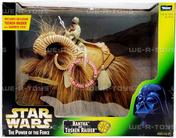 Star Wars Power of The Force Bantha & Tusken Raider Action Figure 1998 Kenner