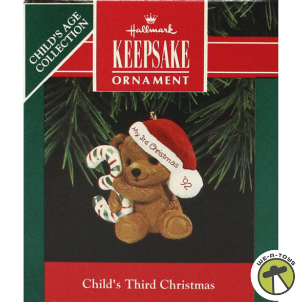 Hallmark Keepsake Ornaments Child's Third Christmas 1992