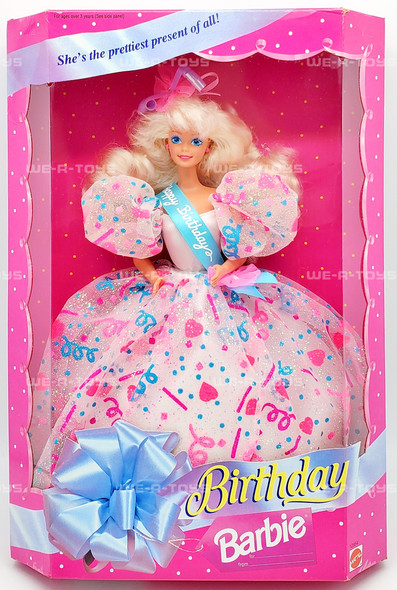 Birthday Barbie Doll She's the Prettiest Present 1994 Mattel 12954 NRFB