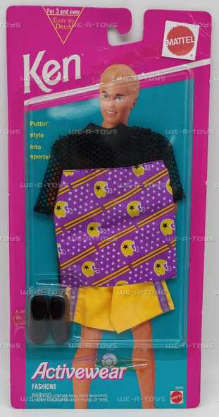 Barbie Ken Activewear Fashions Football Uniform Fashion 1993 Mattel 68040 New
