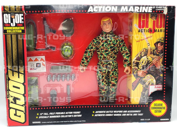 G.I. Joe Commemorative Collection Action Marine Figure #6844 Hasbro NRFB