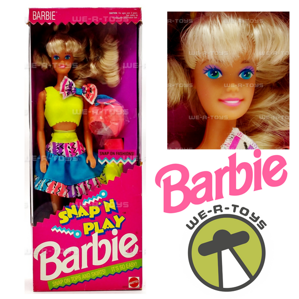 Snap 'N' Play Barbie Doll 1991 Mattel 3550