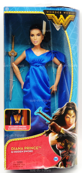 Wonder Woman Diana Prince and Hidden Sword Doll 2016 Mattel FDF36 NEW
