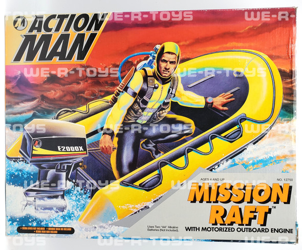 Action Man Mission Raft with Motorized Outboard Engine Kenner #12750