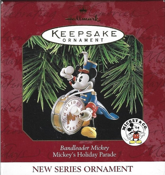 Hallmark Keepsake Bandleader Mickey Ornament Mickey's Holiday Parade 1997