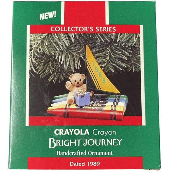  Hallmark Keepsake 1989 Crayola Crayon Bright Journey Ornament 