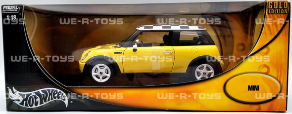 Hot Wheels Gold Edition Mini Cooper Metal Collection 1:18 Scale 2002 NRFB