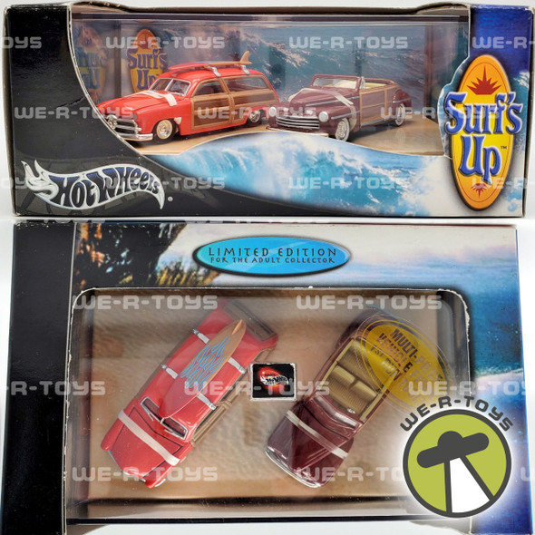 Hot Wheels Limited Edition Surf's Up '49 Ford Woody and '46 Ford Ragtop 2003 NEW