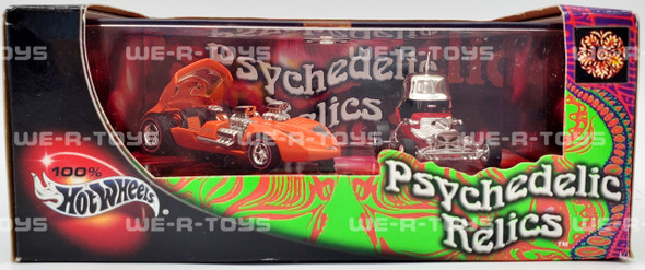  Hot Wheels 100% Psychedelic Relics Twin Mill and Red Baron 2002 Mattel NRFB 