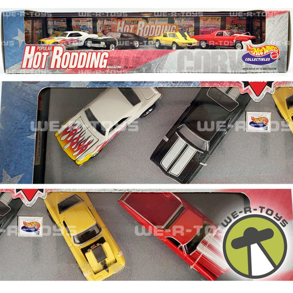  Hot Wheels Popular Hot Rodding Magazine Set Muscle Car Series 3 Mattel 1998 NRFB 