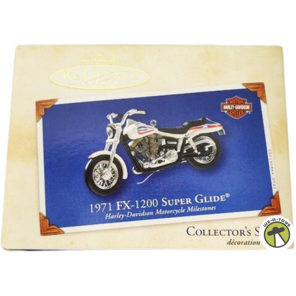  Hallmark Keepsake Ornament 1971 FX-1200 Super Glide Motorcycle 