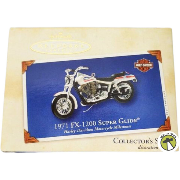 Hallmark Keepsake Ornament Harley-Davidson 1971 FX-1200 Super Glide Motorcycle