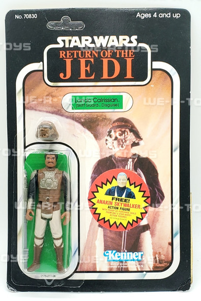  Star Wars ROTJ Lando Calrissian Skiff Guard 79 Back 1984 Kenner No. 70830 NRFP 