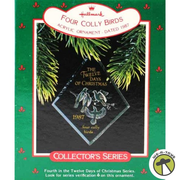 Hallmark Four Colly Birds #4 in the Twelve Days of Christmas Ornament 1987
