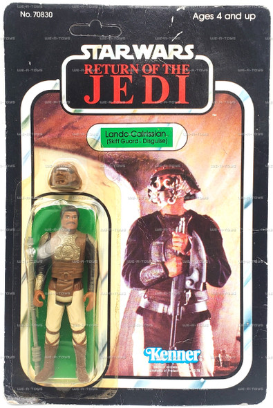 Star Wars ROTJ Lando Calrissian Skiff Guard Disguise 77 Back 1983 Kenner #70830
