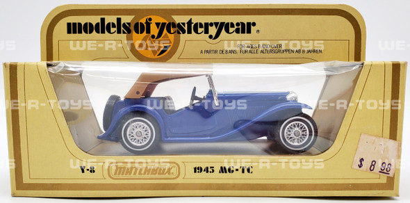 Matchbox Models of Yesteryear 1945 MG-TC Matchbox Y-8 1:35 Scale 1978 Lesney Products NEW
