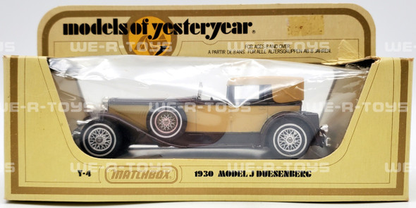 Matchbox Models of Yesteryear 1930 Model J Duesenberg 1:35 Scale 1978 Lesney Products NEW