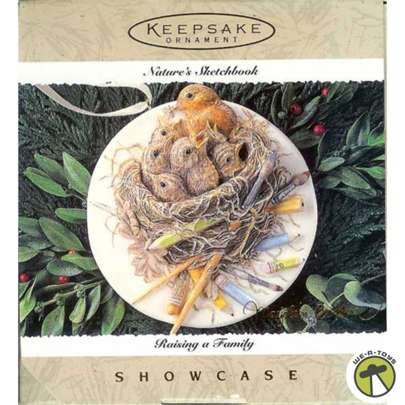 Hallmark Keepsake Ornament Raising a Family Nature's Sketchbook 1995