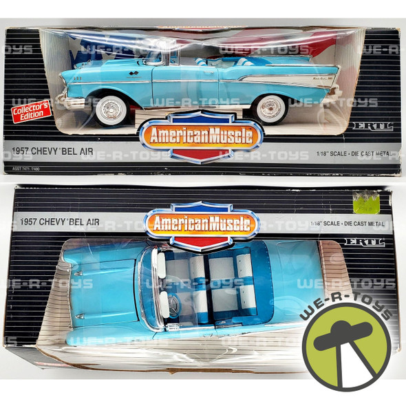 American Muscle 1957 Chevy Bel Air 1/18 Scale Die Cast Vehicle ERTL 1991 NRFB