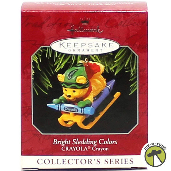  Hallmark Bright Sledding Colors Crayola Crayon 1998 Keepsake Ornament QX6166 