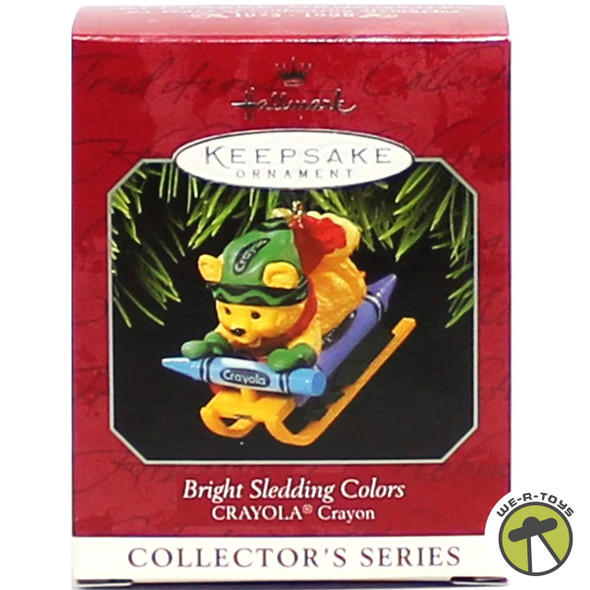 Hallmark Bright Sledding Colors Crayola Crayon 1998 Keepsake Ornament QX6166