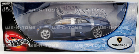 Hot Wheels 100% 1:18 Scale Lamborghini Murcielago #57304 Mattel 2002 NRFB