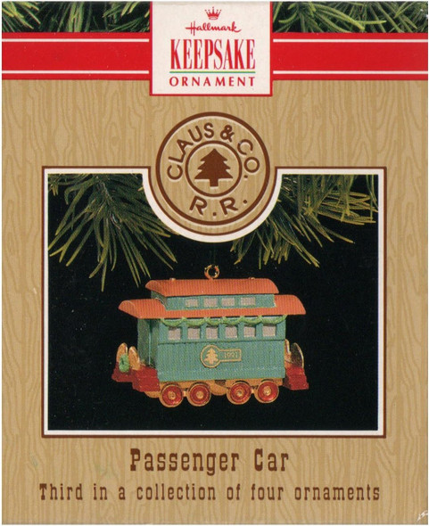  Hallmark Keepsake Ornament Claus & Co. R.R. Passenger Car Third in Series 