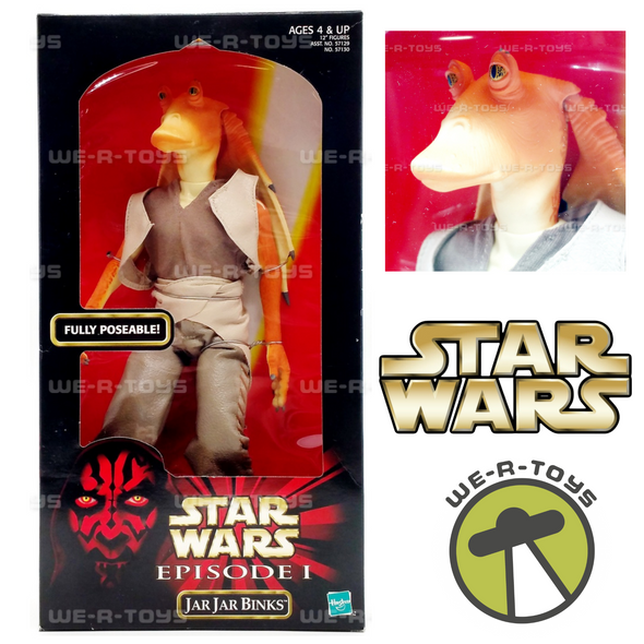 Star Wars Episode I Jar Jar Binks 12" Action Figure 1998 Hasbro 57130