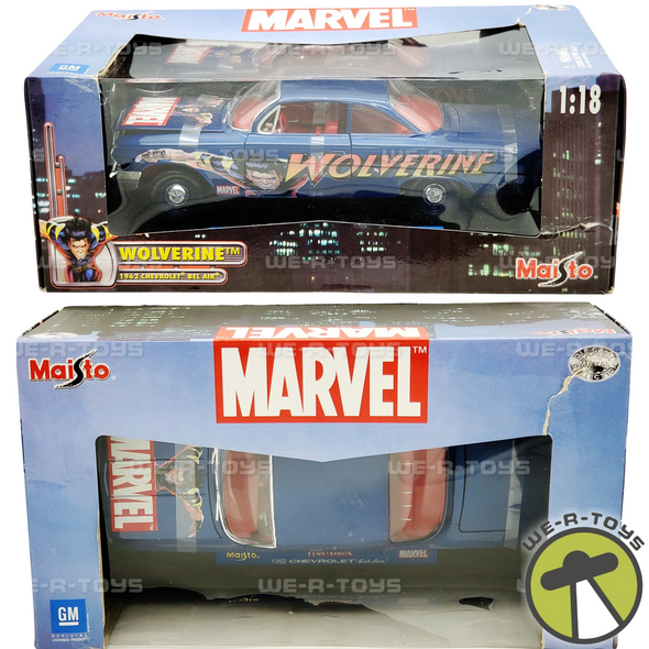 Marvel's X-Men Wolverine 1962 Chevrolet Bel Air Vehicle Maisto 2003 No. 36003