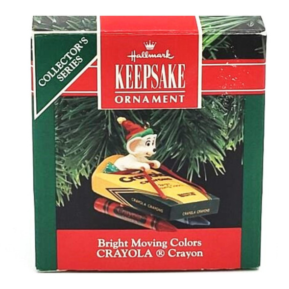 Hallmark Bright Moving Colors Crayola Crayon 1990 Ornament