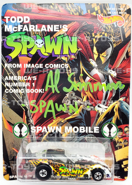 Hot Wheels Spawn Todd McFarlane AUTOGRAPHED by Al Simmons 1993 Mattel NEW