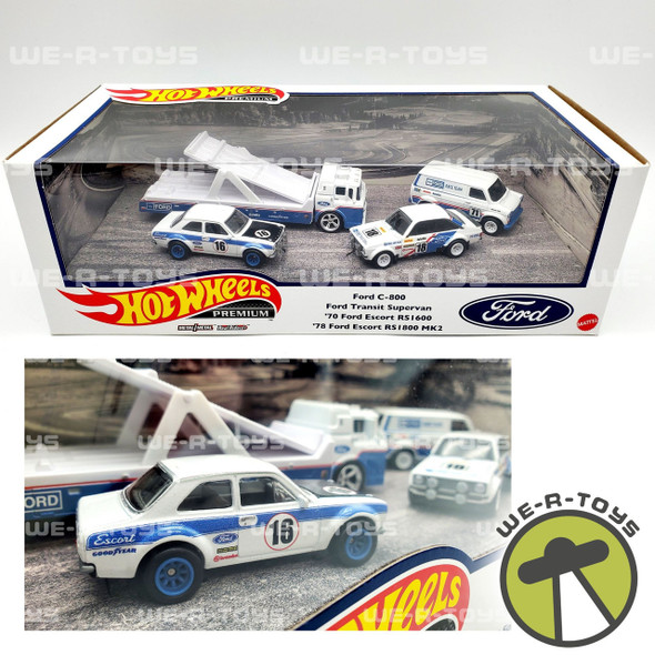 Hot Wheels Premium Ford Race Team 4-vehicle Set Mattel 2021 NRFB