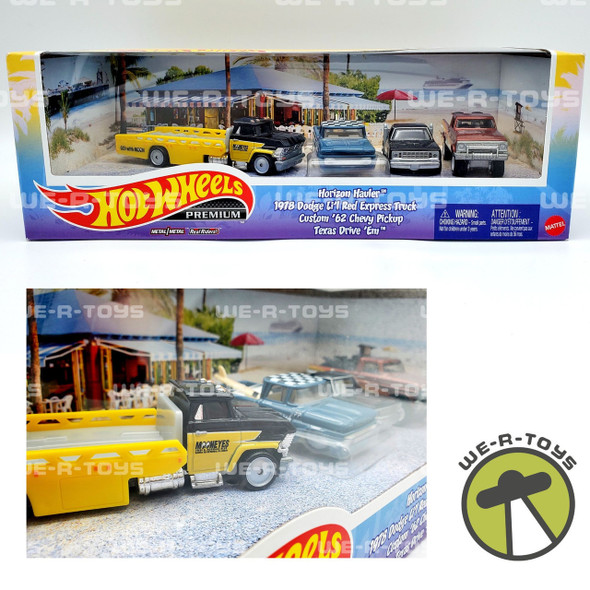 Hot Wheels Premium 3-Truck set with Carry on Truck Mattel 2021 #HCP99 NRFB