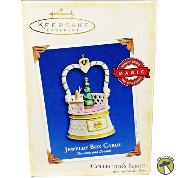  Hallmark Keepsake Treasures and Dreams Jewelry Box Carol Ornament 2005 