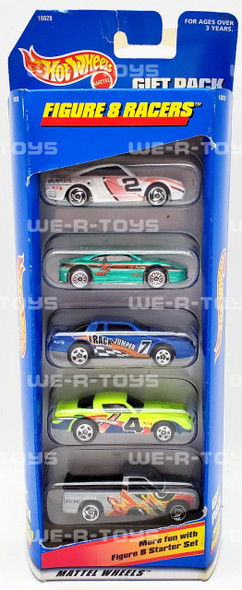  Hot Wheels Gift Pack Figure 8 Racers Set of 5 Cars #18828 Mattel 1997 NRFB 