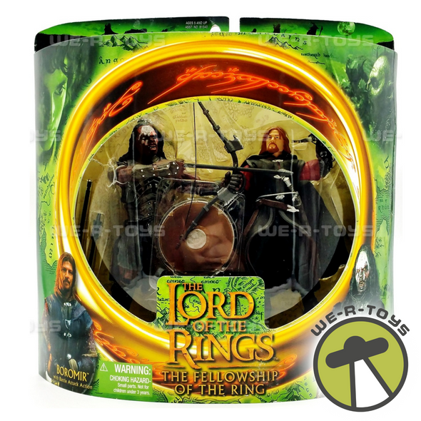 Lord of the Rings Fellowship of the Ring Boromir and Lurtz Action Figure Toy Biz