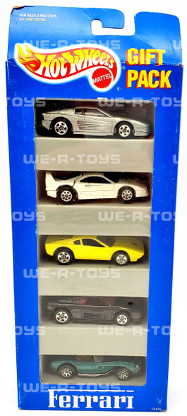 Hot Wheels Ferrari Gift Pack Set of 5 Cars Multicolored Mattel #12405 1993 NRFB