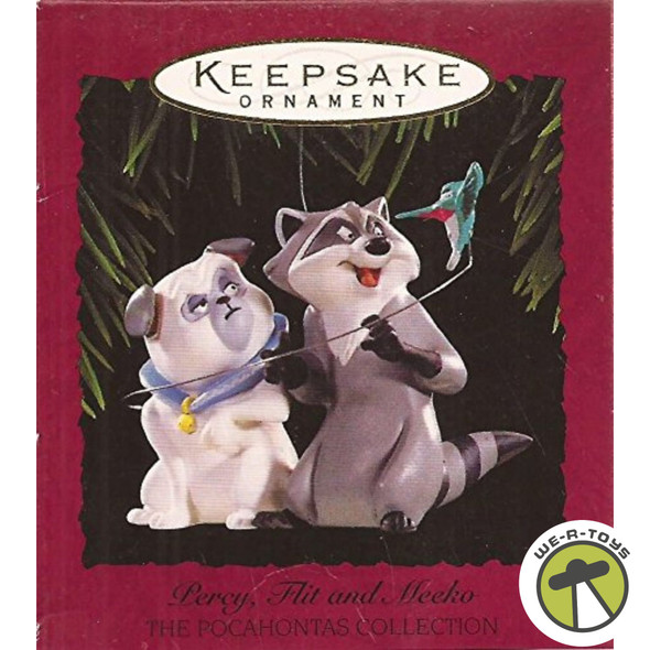 Hallmark Ornament Percy, Flit, and Meeko From The Pocahontas Collection 1995