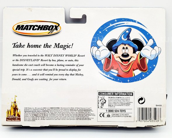 Matchbox Walt Disney World A Whole New World Theme Park Edition 2003 NEW