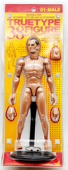 TrueType 38 Figure 01-Male Caucasian Poseable Figure Hot Toys 2008 TTM 07 NEW